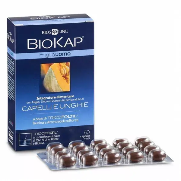 Biokap Traitement Anti-Chute Homme 60 capsules