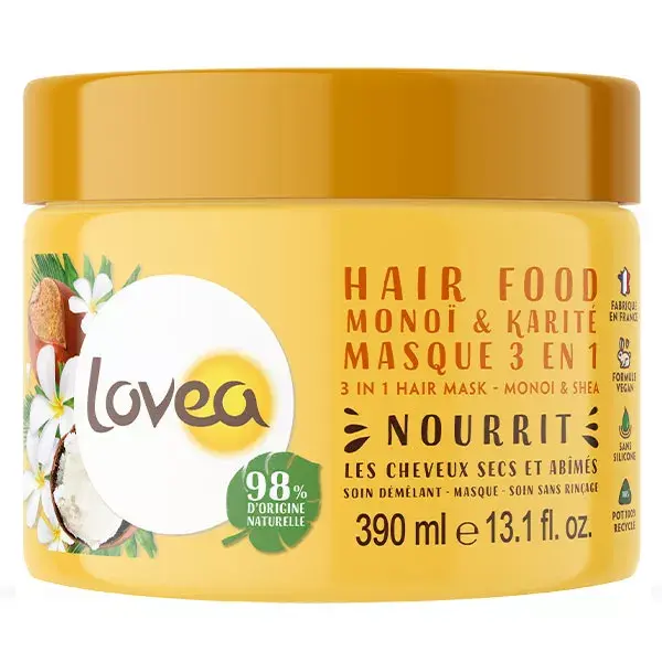 Lovea Monoï & Karité Hair Food Masque 3 en 1 390ml