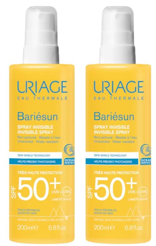 Uriage Bariésun Spray Sans Parfum SPF50+ 2x200 ml