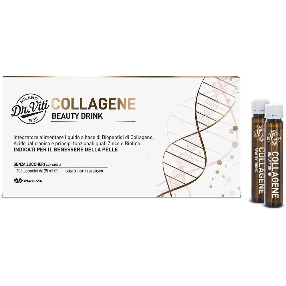 Naturviti Collagene Integratore per la Pelle Antiage 10 Flaconcini