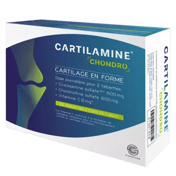 Laboratoire E-Sciences Cartilamine Chondro 60 comprimés