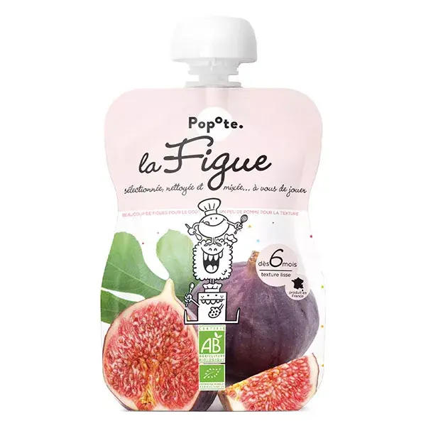 Popote Les Fruits Gourde Figue +6m Bio 120g