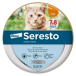 Seresto Chat Collier Anti-Puces et Anti-Tiques 1 unité