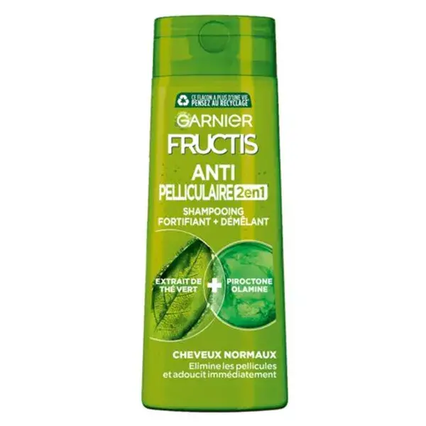 Garnier Fructis Anti-Pelliculaire Shampoing 2 en 1 Fortifiant et Démêlant 250ml