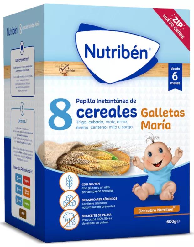 Nutribén 8 Cereais Bolachas  María 600 gramas