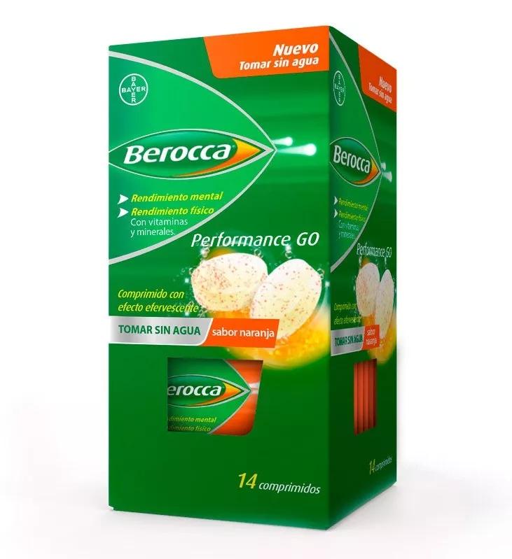 Berocca Performance Go Sabor Naranja Bayer 14 Comprimidos
