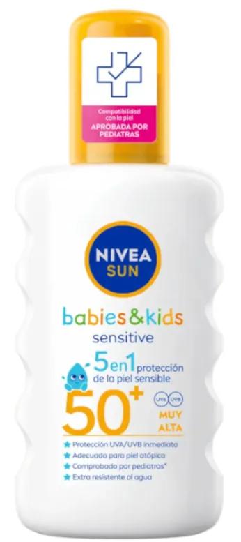 Nivea Sun Baby &amp; Kids Gevoelige Zonnespray voor Kinderen SPF50+ 200 ml