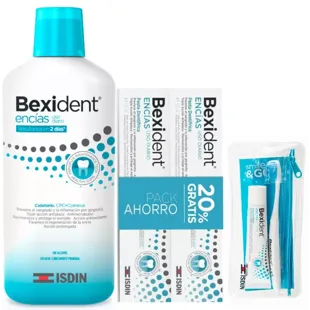 Bexident Pasta de Uso Diário 2 unidades + Enxaguante Bucal 1 Litro + Kit Smile and Go