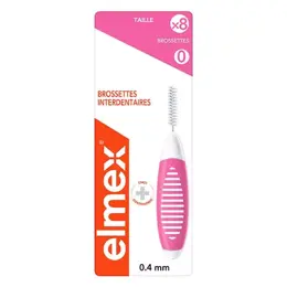 Elmex - Brossettes interdentaires Taille 0 - 0,6mm - Pack de 8 brossettes