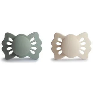 Frigg Silicone Pacifiers Lucky Sage/Cream 2 units +0m