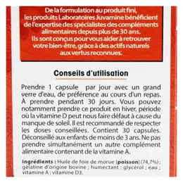 Juvamine Défenses Immunitaires Huile de Foie de Morue 30 gélules