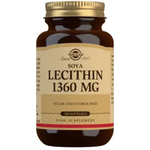 Solgar Soy Lecithin 1360 Mg 180 Soft Capsules