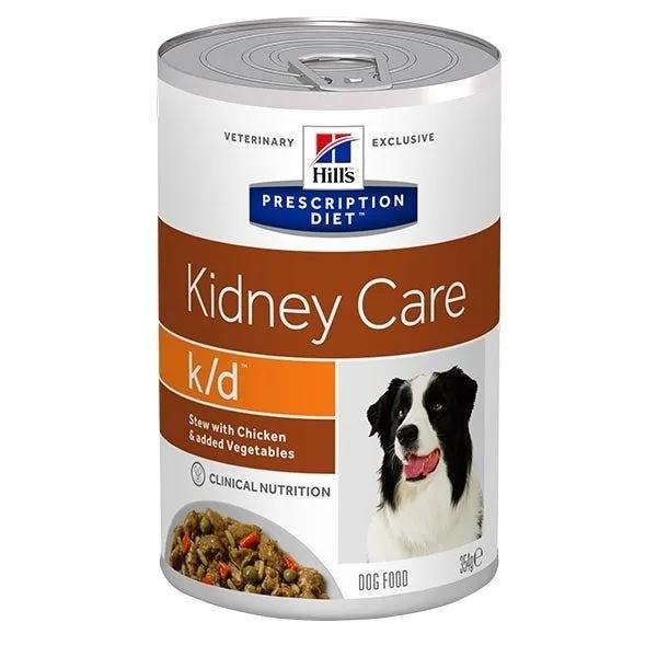 Hill's Prescription Diet K/D Kidney Care Spezzatino Pollo E Verdure Cani Lattina 354G