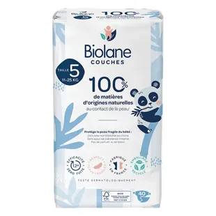 Biolane Pannolini Naturali T5 40 pannolini