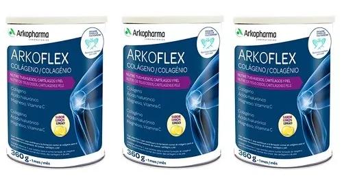 Arkopharma Arkoflex Colagénio Sabor Limão Pack 3x360 g
