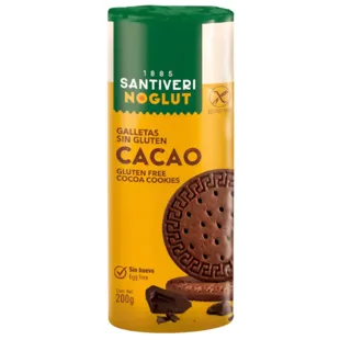 Biscuits Digestive Cocoa Gluten-free Santiveri Noglut 200gr