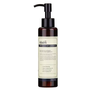 Gentle Cleansing Oil Black Deep Klairs 150ml