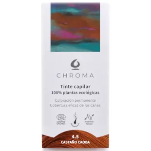Chroma Natural Tintura de Cabelo Castanho Mogno 4,5 100 gr
