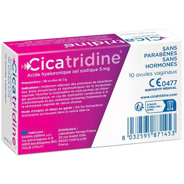 Cicatridine box of 10 ova