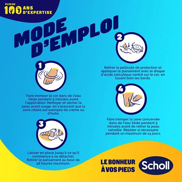 Pansements Traitants Scholl Pour Cors Aux Pieds - Lot De 8, Traitement Coricide, Neuf