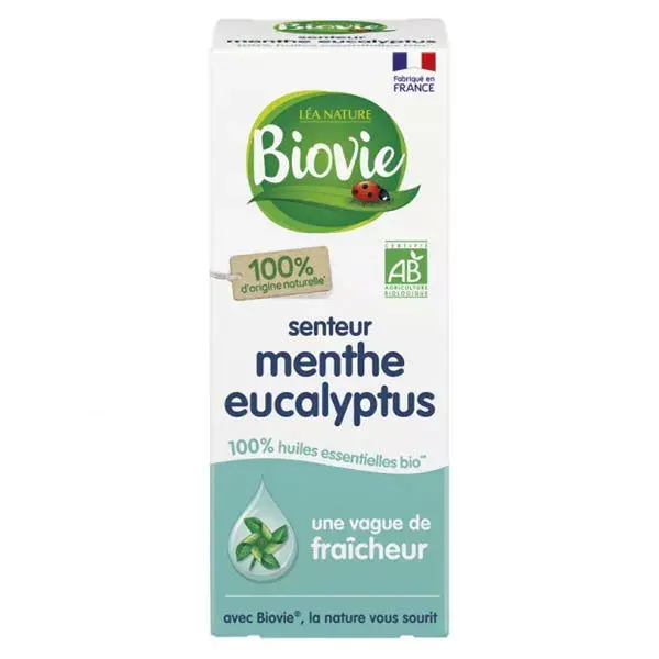 Biovie Désodorisant Senteur Menthe Eucalyptus Bio 10ml