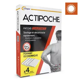 Actipoche Patchs Auto-Chauffants Douleurs Musculaires 4 unités