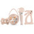 Suavinex Wonderland Pacifier + Pacifier Clip + Pacifier Holder + Pink Teether Set
