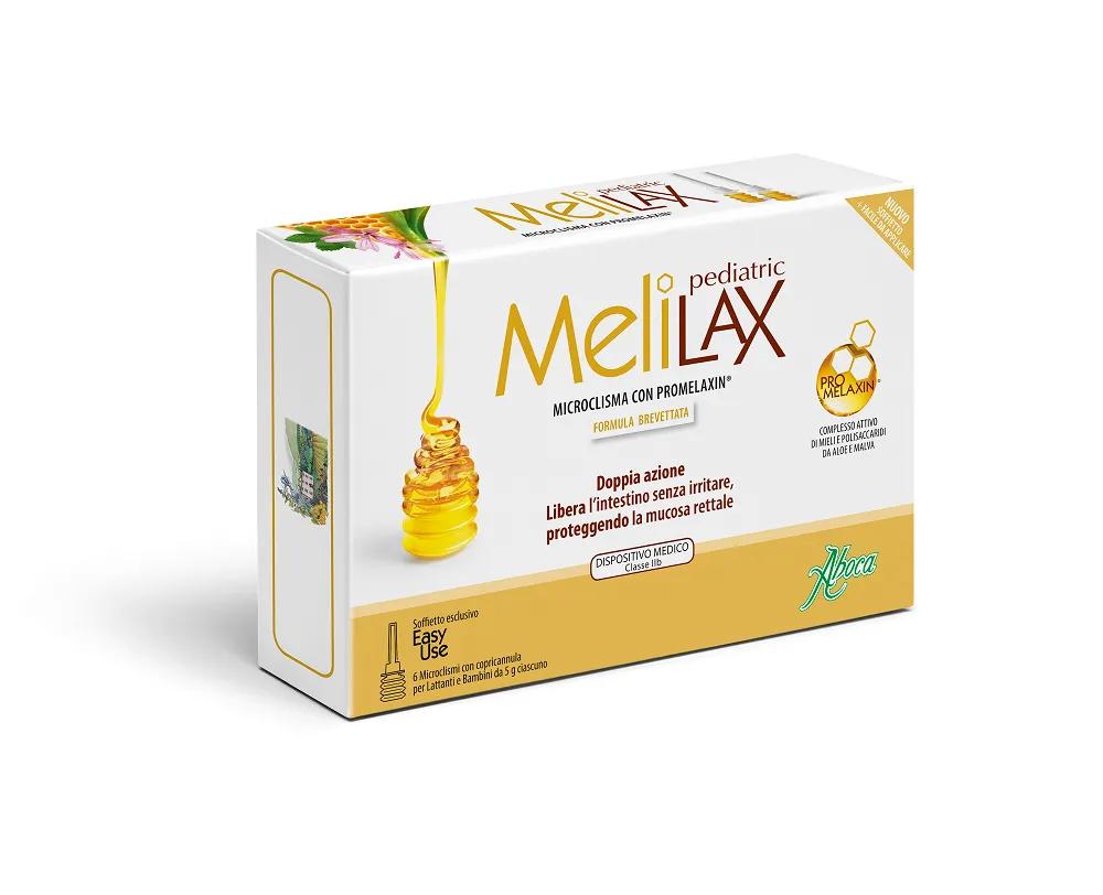 Melilax Pediatric Aboca Microclismi Bambini e Neonati 6 Pezzi