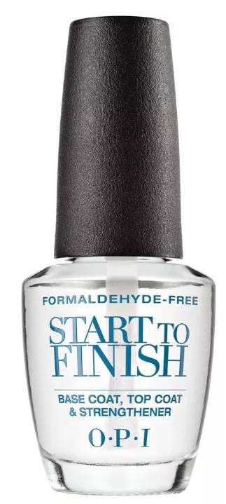 OPI Start to Finish Nail Lacquer Tratamiento Base, Top y Fortalecedor