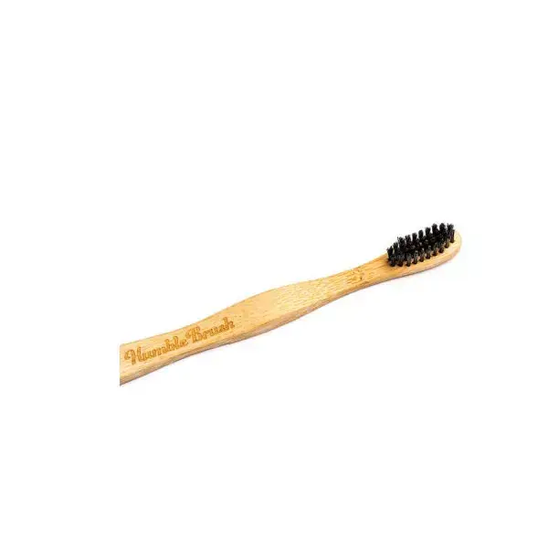 Humble Brush Cepillo de Dientes Vegan Bambú para Adultos Negro