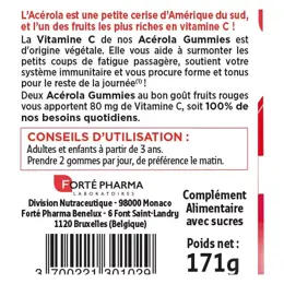 Forté Pharma Acérola Gummies Vitamine C 60 Gommes Energie Coup de fatigue