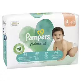 Pampers Harmonie Couches Taille 3 42 Couches 6kg - 10kg Protection Douce Pour La Peau