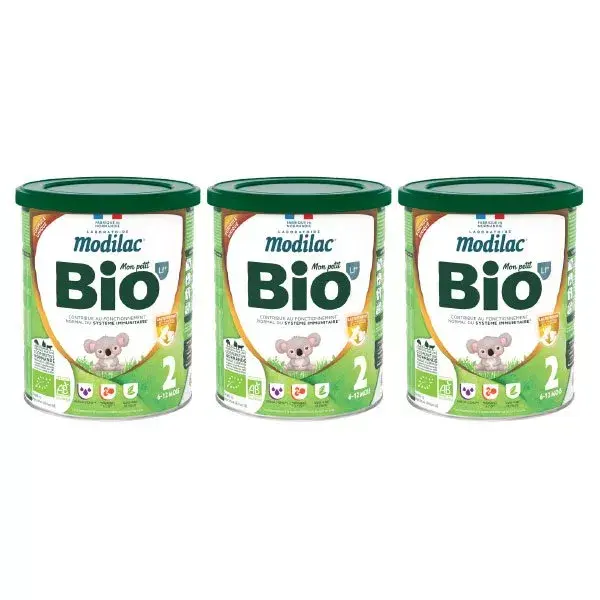 Modilac Mon Petit Bio Lf+ Lait Infantile 2ème Âge Lot de 3 x 800g