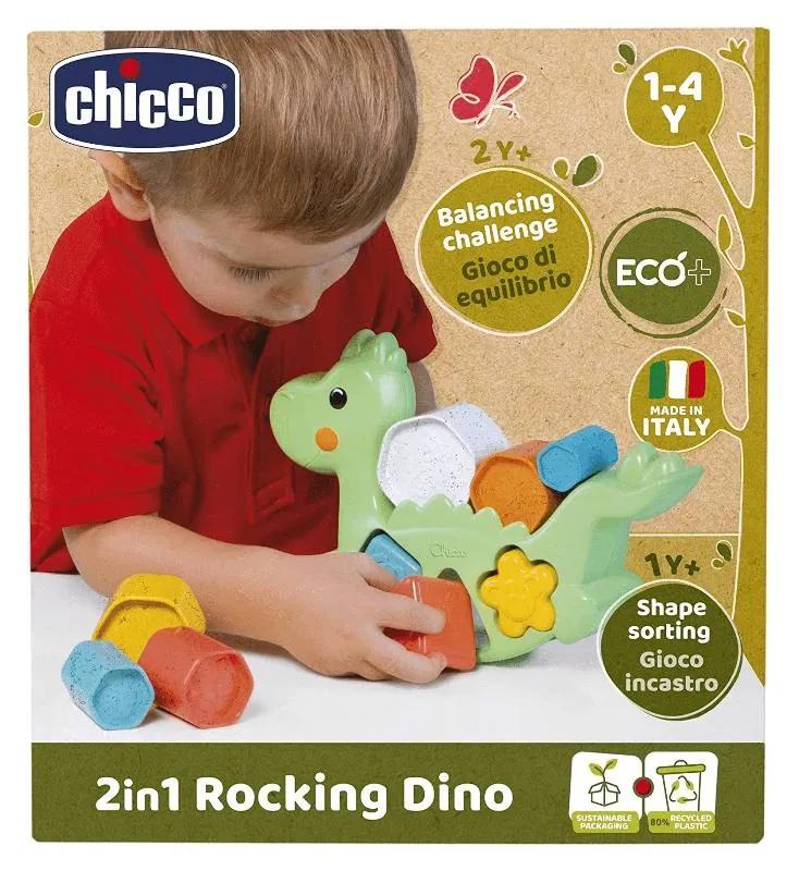 Chicco Rocking Dino Eco+ 2in1 Giocattolo Educativo +12 Mesi