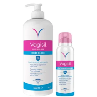 Vagisil Intimate Hygiene Odorblock 500 ml + Intimate Deodorant Spray 125 ml