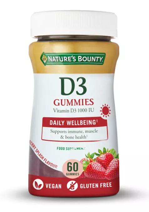 Nature's Bounty Vitamina D3 60 gomas