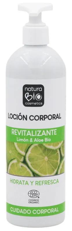 Naturabio Cosmetics Lotion Corps Revitalisante Citron &amp; Aloe Bio 500 ml