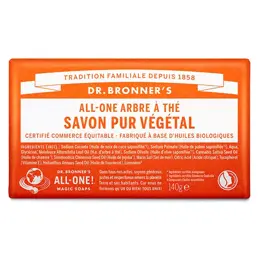 Dr Bronner's Savon Pur Végétal Arbre à Thé 140g