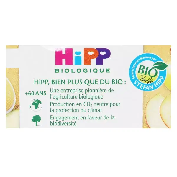 Hipp Delicias de Frutas Manzanas Pasas + 4-6m 2x190g