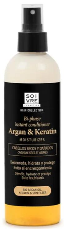 Biphasique Argan Revitalisant et la kératine Soivre 250 ml