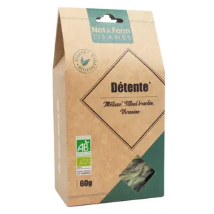 Nat & Form  Les Tisanes Complexe Détente Relaxation Bio 60g