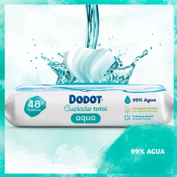 Dodot Toallitas Aqua Pure Plastic Free 48 Uds - Dodot
