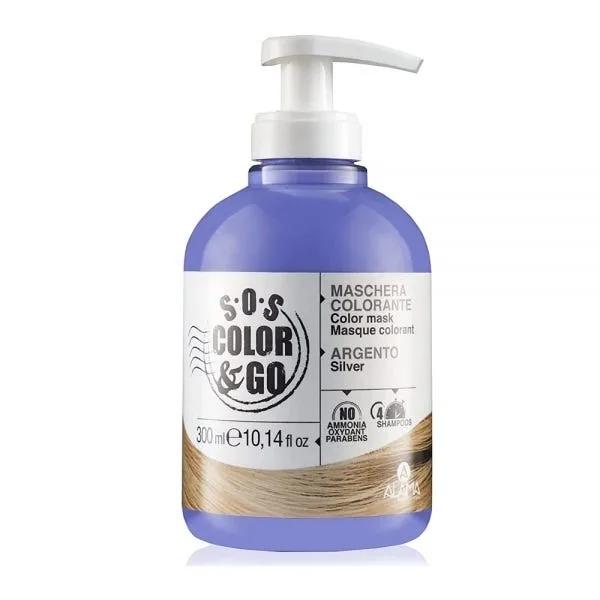 S.O.S. Color &amp; Go Maschera Colorante Per Capelli Argento 300 ml