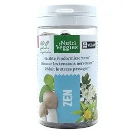 Nutriveggies Complément Alimentaire Zen Stress Endormissement 60 gélules