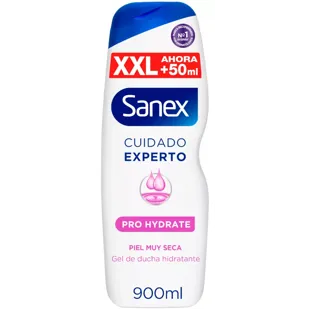 Sanex Cuidado Experto Pro Hydrate Gel de Ducha Biome Piel Muy Seca 900 ml