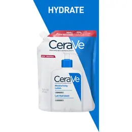 CeraVe Soin Corps Lait Hydratant Eco Recharge Visage et Corps Peaux Sèches à Très Sèches 473ml
