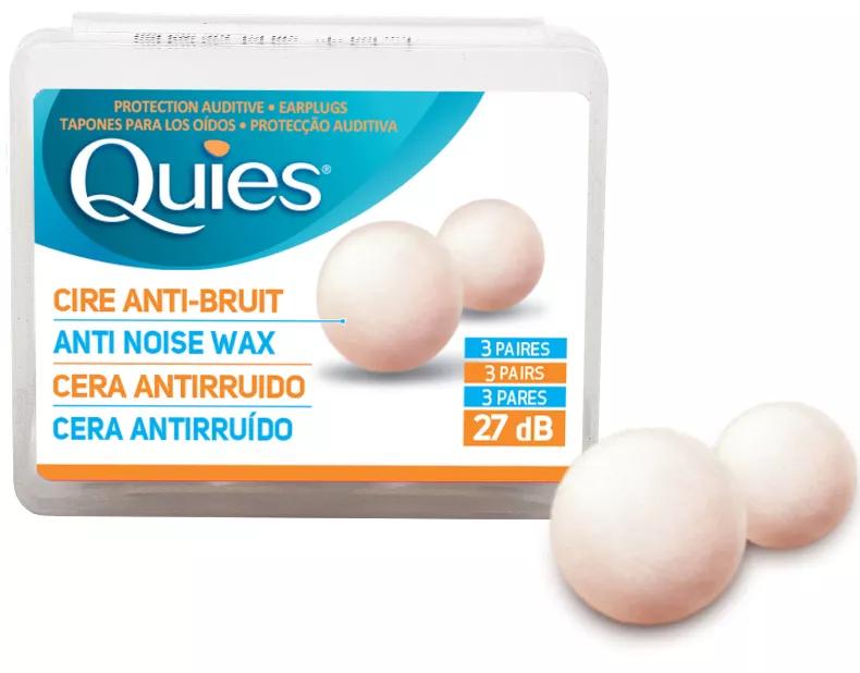 Quies Wax Ear Plugs 3 Pairs