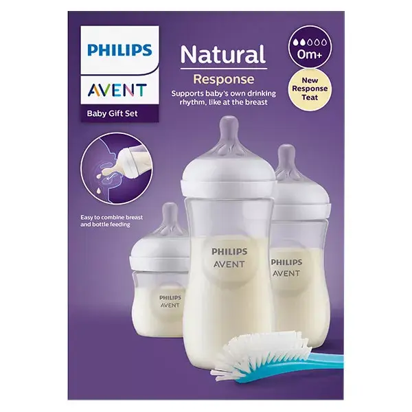 Avent Natural Response Set of 3 Neutral Baby Bottles