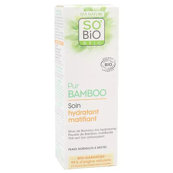 So'Bio Étic Pur Bamboo Soin Hydratant Matifiant Bio 50ml