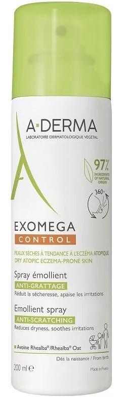 A-Derma Exomega Control Spray Emolliente Anti-grattage Per Pelle Secca e a Tendenza Atopica 200 ml